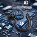 TWS True Wireless Bluetooth Headset 5.0 Digital Display Charging Bin Hanging Ear Sports Headset VV2