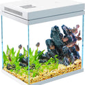 13.5L Nano Fischtank Aquarium Mit Led-Leuchten & Filtersystem, Filtermedien, Tropischeaquarien (13.5L)