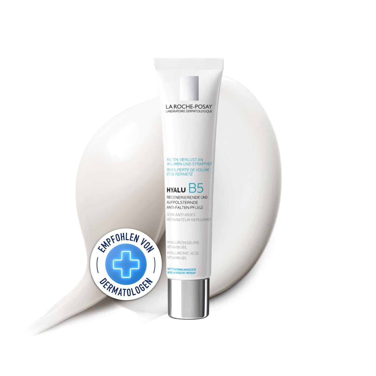 La Roche Posay Anti-Aging-Creme, Für Empfindliche Haut, Regenerierend Und Aufpolsternd, Mit Kurz- Und Langkettigem Hyaluron Und Vitamin B5, Hyalu B5 Pflege, 40 Ml