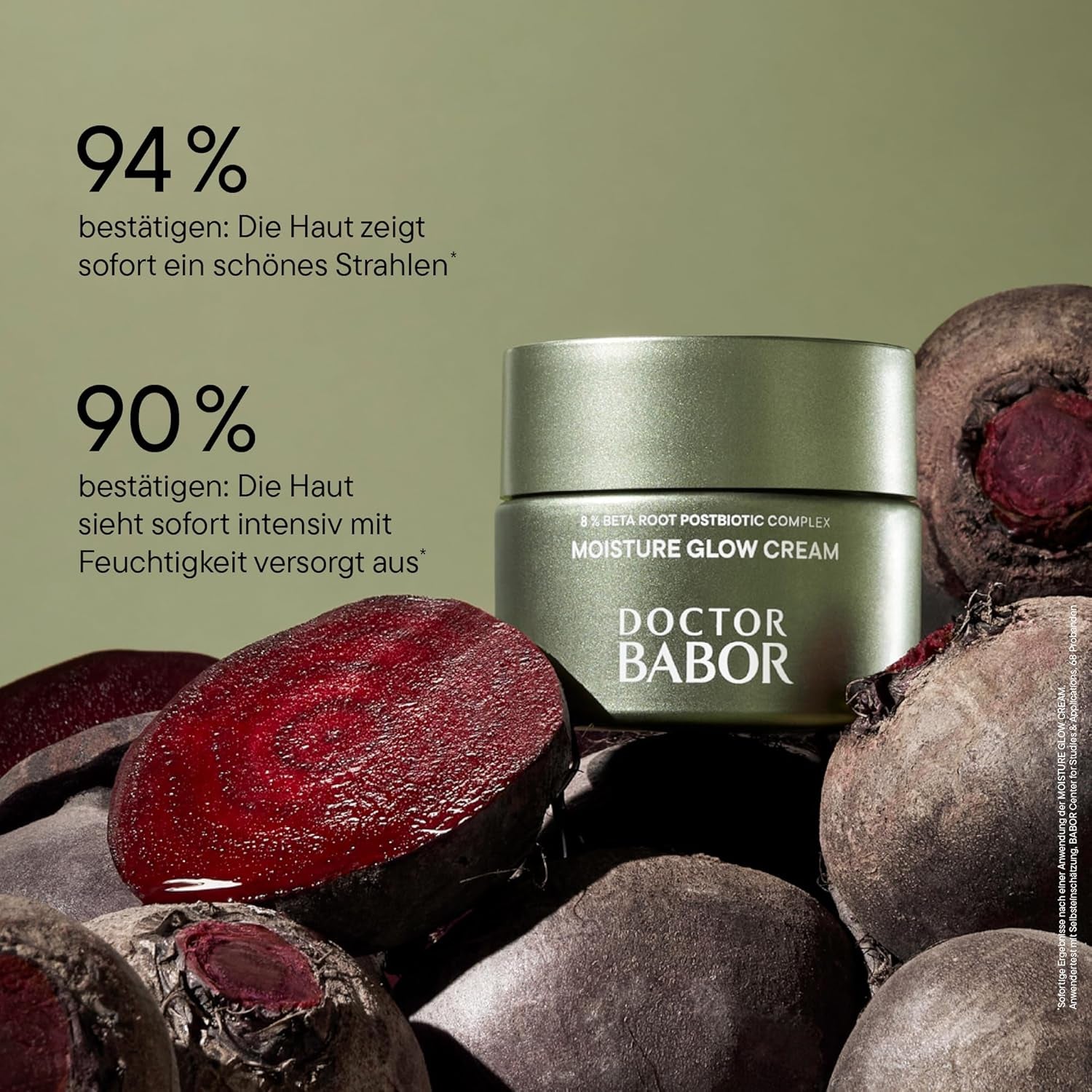DOCTOR BABOR Microbiomic Moisture Glow Cream (50 Ml) – Vegane Feuchtigkeitscreme Mit Rote Beete Komplex Und Hyaluronsäure – Professionelle Gesichtspflege Für Intensive Feuchtigkeit