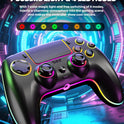 MYSTILUCK Wireless Pro Controller Für Ps-5/Pc/Mac/Ios/Android/Steam Deck, Gamepad Mit 7 Variablen RGB Farben/Hall Effect Sticks&Triggers/Dual Vibration/Headset Anschluss/1500 Mah Akku