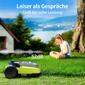 M10 Rasenmäher Roboter, Mähroboter Ohne Begrenzungskabel Für Rasenflächen Bis 1000M², Vision+Rtk Fusion-Mapping ,Smart-Navigation, Hindernisvermeidung, App-Steuerung