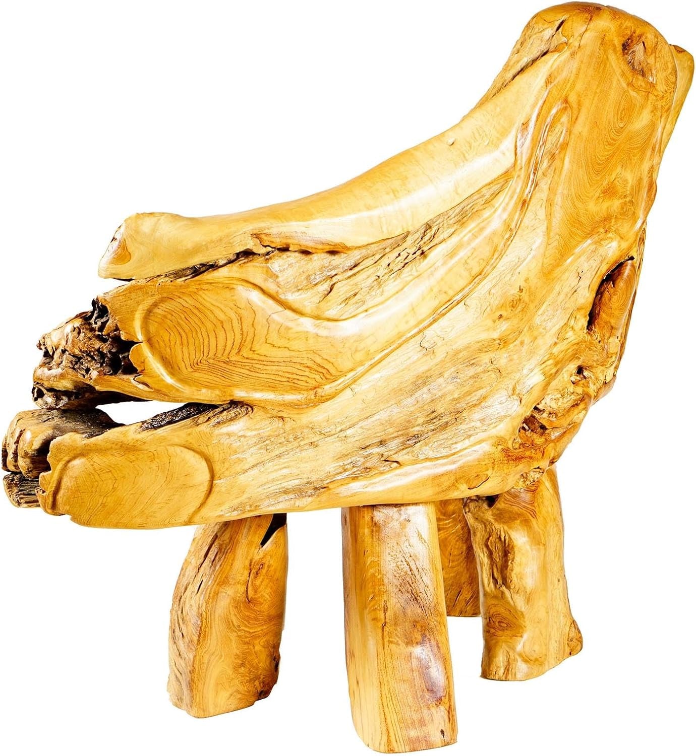 Windalf Hobbit Sitzbank Gartenbank RUBBY 134 Cm Handarbeit Wurzelholz