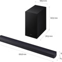 SAMSUNG HW-B460GF B-Series 2.1-Kanal-Soundbar Für Fernseher, Tv-Lautsprecher Mit Kabellosem 6,5"-Subwoofer, Game Mode, Adaptive Sound, Bass-Boost-Modus, Virtueller Surround Sound