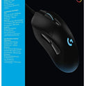 Logitech G403 HERO Gaming-Maus Mit HERO 25K DPI Sensor, LIGHTSYNC RGB, Geringes Gewicht Von 87G Und Optionales 10G Gewicht, Geflochtenes Kabel, Pc/Mac - Schwarz