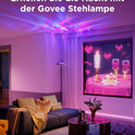 Govee Stehlampe Wohnzimmer Deckenfluter Wellenbeleuchtung RGBICWW, Dreizonenbeleuchtung Stehlampe, 80+ Szenenmodi, 2700-6500K, 1000LM, Kompatibel Mit Matter Und Alexa, Für Wohnzimmer, Schlafzimmer