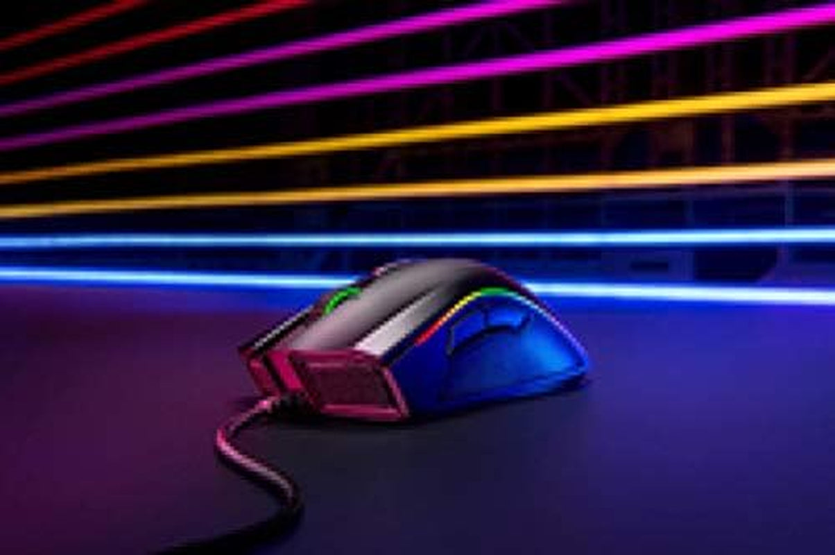 Razer Mamba Elite - Kabelgebundene Gaming Maus Mit Chroma RGB Beleuchtung Für PC / Mac (Optischer 5G-Sensor, Mechanische Switches, 9 Programmierbare Tasten) Schwarz