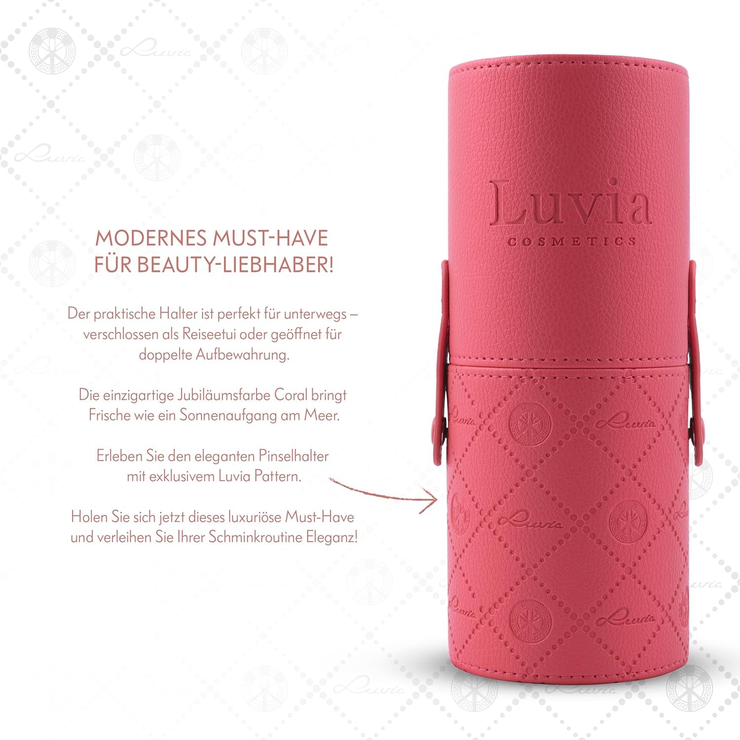 Luvia 14-Teiliges Make-Up Pinselset - Veganes Kosmetikpinsel Set Mit XL Puderpinsel, Schwamm & Blender - Ideal Für Anfänger & Profis - Hochwertige Schminkpinsel Für Perfektes Make-Up