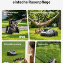 MAMMOTION YUKA Mini 2 500 Mähroboter Ohne Begrenzungskabel, Empf. 500 M², Ai-Gestützte Drei-Kamera-Bildverarbeitung Rasenmäher Roboter, Auto-Mehrzonen-Kartierung, Dropmow, 4.5Ah-Akku