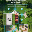 Eufy E15 Mähroboter Ohne Begrenzungskabel, Keine Signalausfälle, Kein RTK, Truevision Technologie, Smart-Navigation, Garten Bis 800M², Präzisionsrandschnitt, Hindernisvermeidung, App-Steuerung