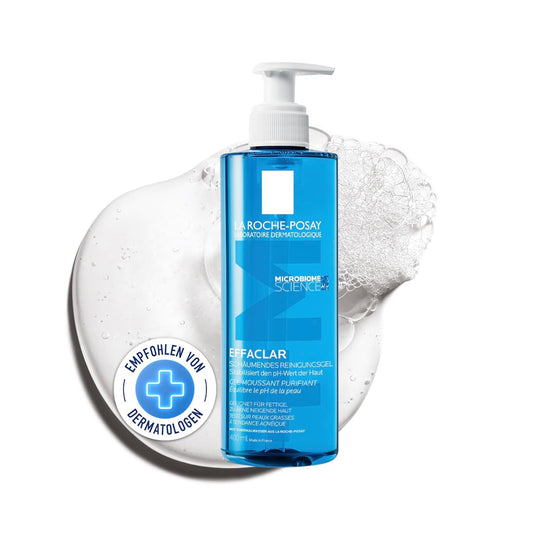 La Roche Posay Effaclar Schäumendes Reinigungsgel Für Zu Akne Neigende, Fettige Haut, Reinigt Und Beruhigt, Mit Phylobioma Und Zink, 400 Ml