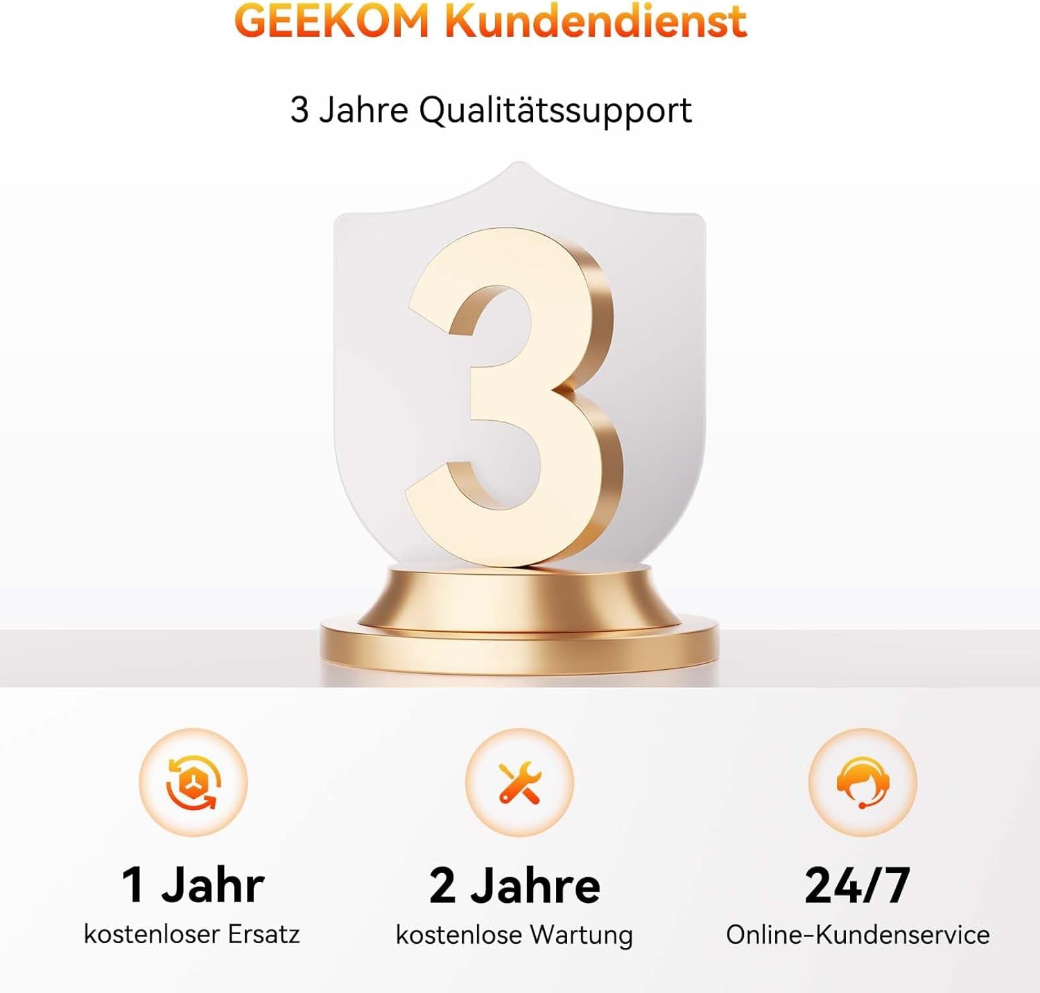 GEEKOM A6 Mini PC Mit AMD Ryzen 7 6800H, 3-Jahre-Garantie, Originales Win-11 Pro, 16GB Ddr5(Besser Als LPDDR) Erweitbar Dual-Slot RAM 1TB M.2 SSD, Mini Computer Für Spiele/Büro, USB 4, Quad Display