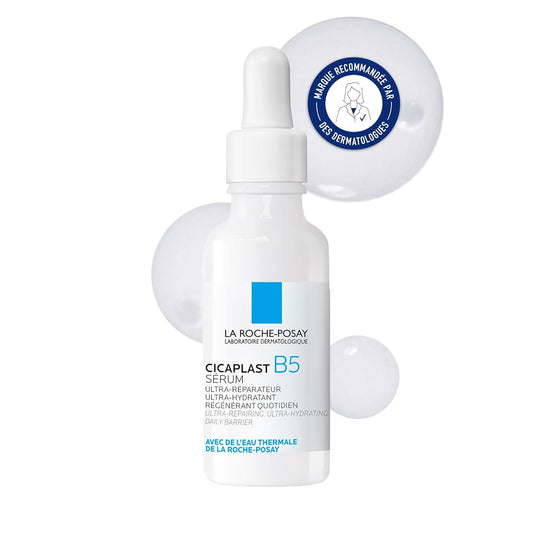 La Roche Posay Cicaplast B5 Serum, Schützend, Reparierend Und Feuchtigkeitsspendend Fürs Gesicht, Bei Hautrötungen Und Fahlem Teint, Mit Dexpanthenol, Glycerin Und Hyaluronsäure, 30 Ml