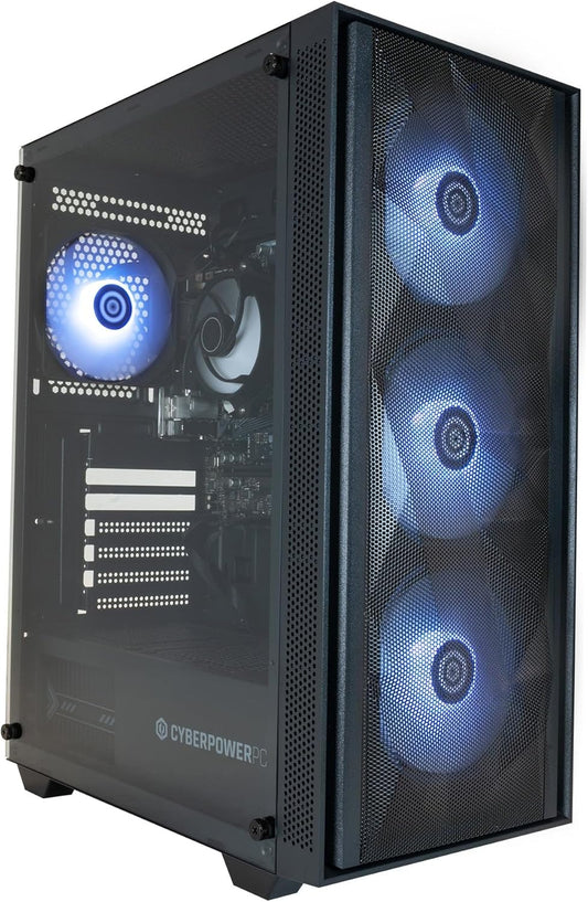 CYBERPOWERPC Regiment Gaming-Pc - AMD Ryzen 5 4600G with Radeon Grafik, 8GB RAM, 500GB Nvme SSD, 450W PSU, Windows 11, Sylph RGB
