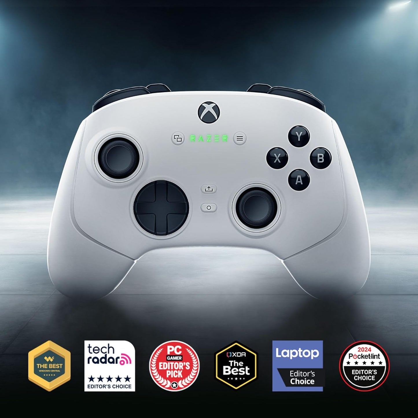Razer Wolverine V3 Pro - Kabelloser Esports Controller Für Xbox & PC - Hall Effect Analog Sticks (Hyperspeed Wireless, Mecha Tactile Action Buttons, Haptische Vibrationen) Weiß