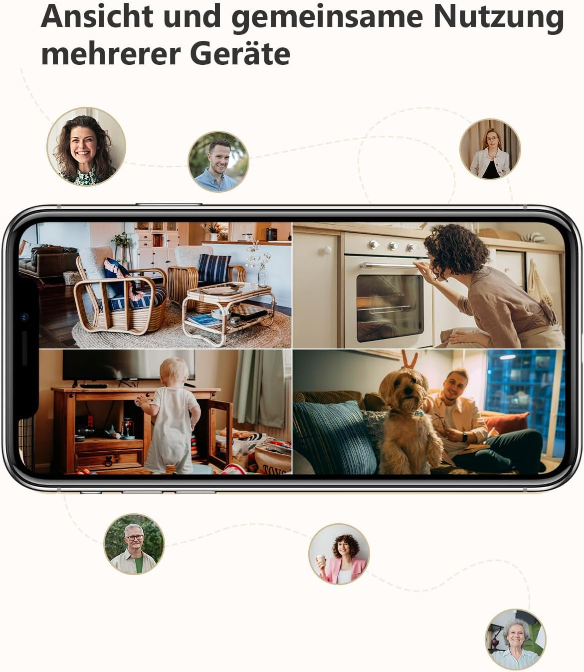 Imou 2K Überwachungskamera Innen WLAN Kamera Überwachung Innen 360° Für Hausstier Babyphone Mit Ki-Personenerkennung, Automatische Verfolgung, Nachtsicht, Zwei-Wege-Audio,Sirene,Funktioniert Mit Alexa