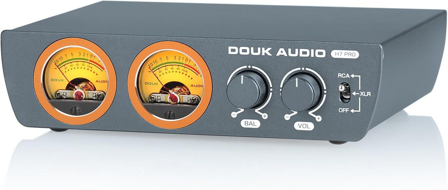 Douk Audio H7PRO TPA3255 Digitaler Hifi Verstärker Mit Vu-Meter 300W Home Stereo Amplifier