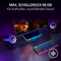 Razer Nommo V2 X - Full-Range-2.0-Gaming-Lautsprecher Für PC (Zwei 3-Zoll-Full-Range-Treiber, THX Spatial Audio, Max. Schalldruck 96 Db, Plattformübergreifende Kompatibilität) Schwarz