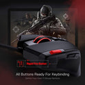 Redragon M612 Predator RGB Gaming Maus, 8000 DPI Kabelgebundene Optische Maus Mit 11 Programmierbaren Tasten & 5 Hintergrundbeleuchtungsmodi, Software Unterstützt DIY Keybinds Rapid