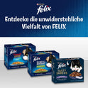 Felix so Gut Wie Es Aussieht Senior Katzenfutter Nass in Gelee, Sorten-Mix, 120Er Pack (120 X 85G)