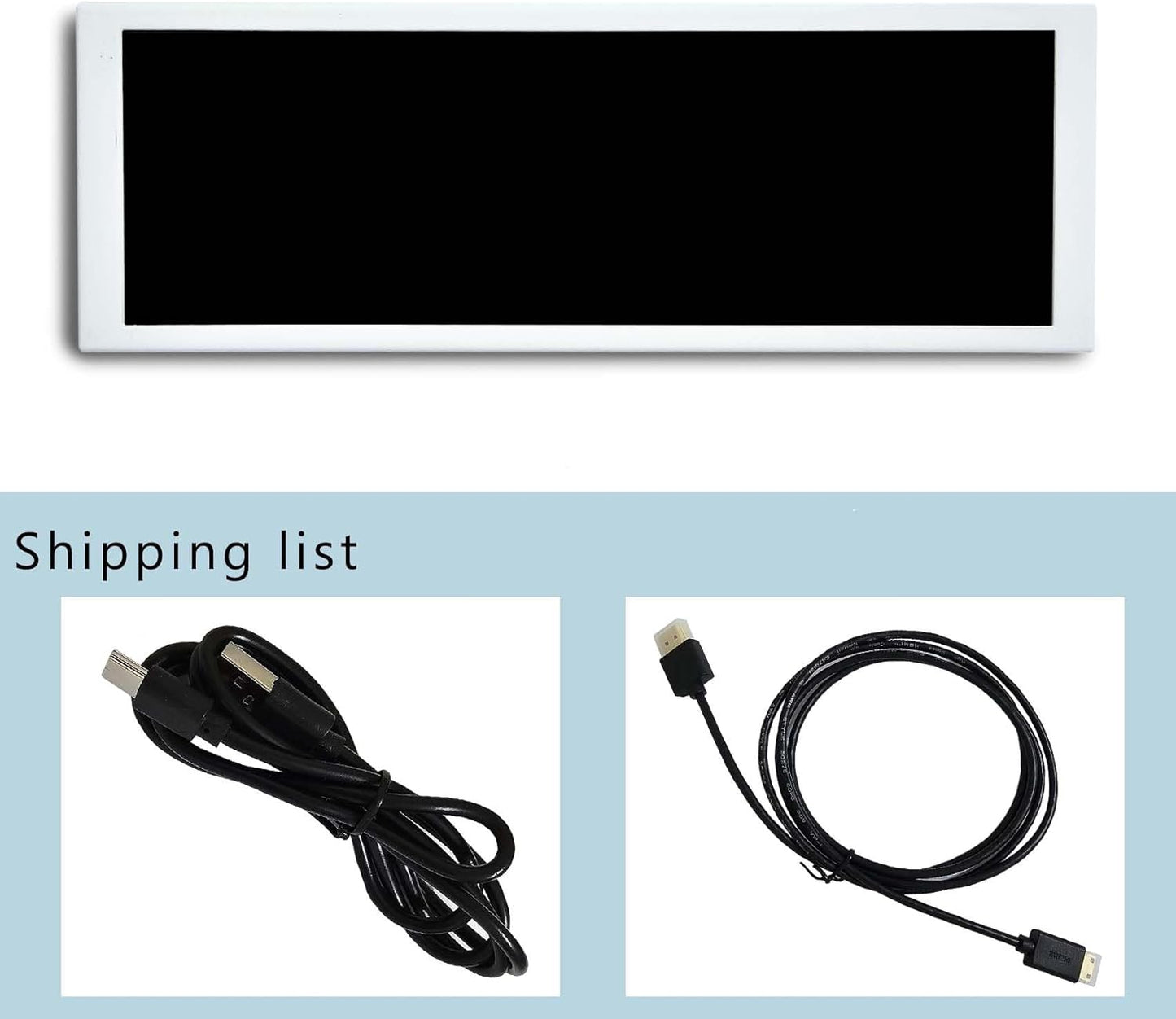 VSDISPLAY Weiß 7,84 Zoll 1280 X 400 IPS Mini Monitor Stretched Bar LCD Display Mit USB C Video Port