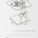 MHW-3BOMBER Adjustable Height Coffee Weighing Rack with Silicone Non-slip Base Electronic Scale Stand Waterproof Barista Tools