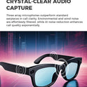 Bluetooth AI shooting glasses Bluetooth call voice assistant real-time translation 5-megapixel shooting stabilization