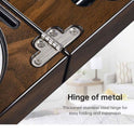 Multifunctional Cigar Ashtray Foldable Walnut Wood Box Include Cigar Cutter Holder And Hole Opener Smoking Accessories