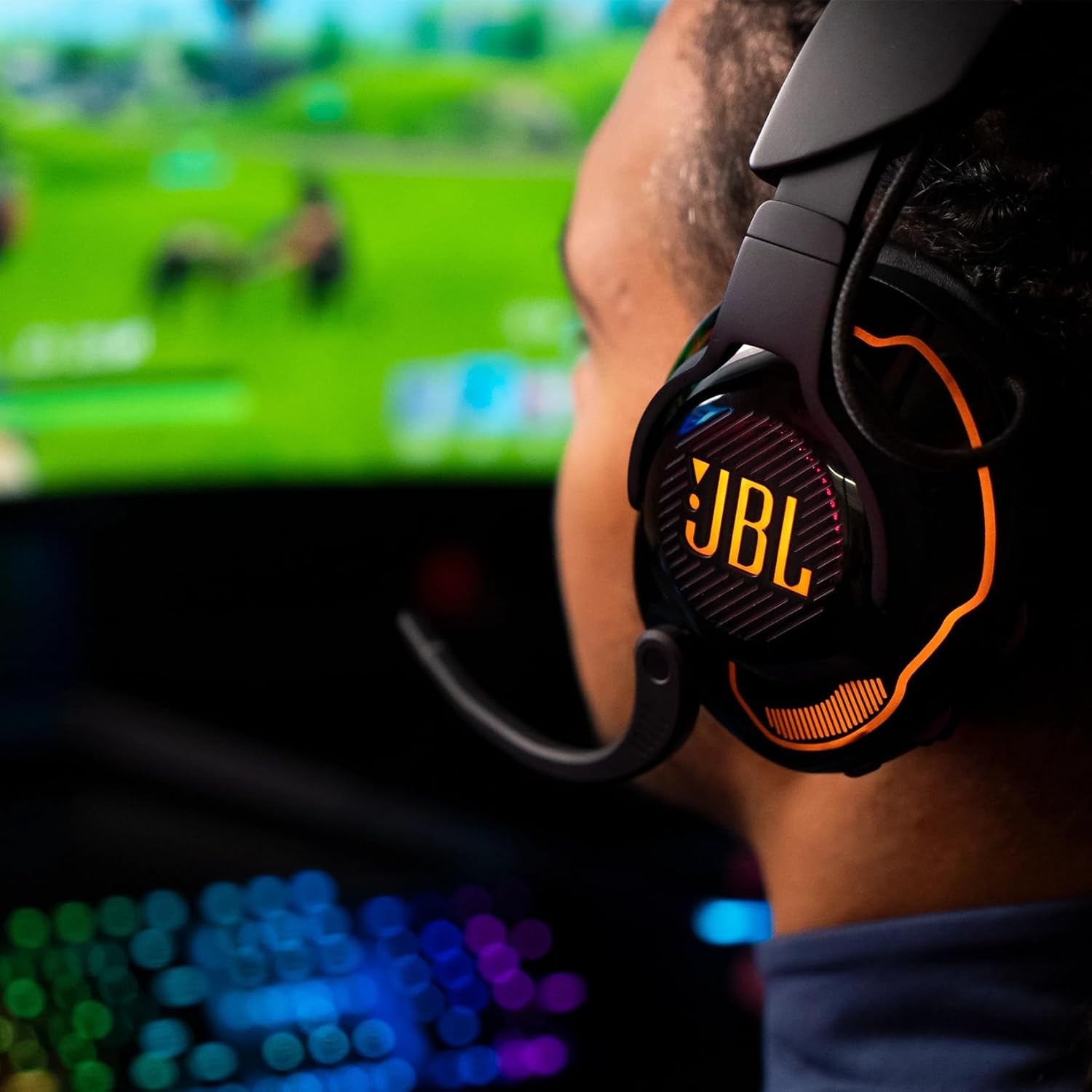 JBL Quantum 910 Over-Ear Gaming Kopfhörer – Wireless 2,4 Ghz, Bluetooth 5.2 Und 3,5 Mm Klinke – Mit Head-Tracking-Funktion, ANC Und 39 Stunden Akkulaufzeit – Schwarz
