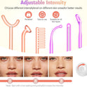 Hochfrequenz Gesichtsmaschine 6 PC, Neongasstäbe Und Argongasstäbe Schönheitsgerät Für Die Hautpflege, Aknebehandlung, Hautstraffung, Faltenreduzierung, Gesichtsreiniger