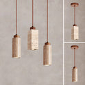 Yellow cave stone pendant lamp restaurant lamp bar counter pendant lamp bedroom bedside hanging lamp