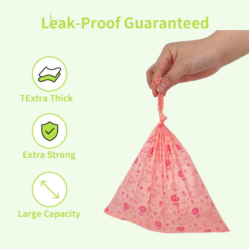 60 rolls of biodegradable pet garbage bag dog litter bag lemon fragrance fecal bag