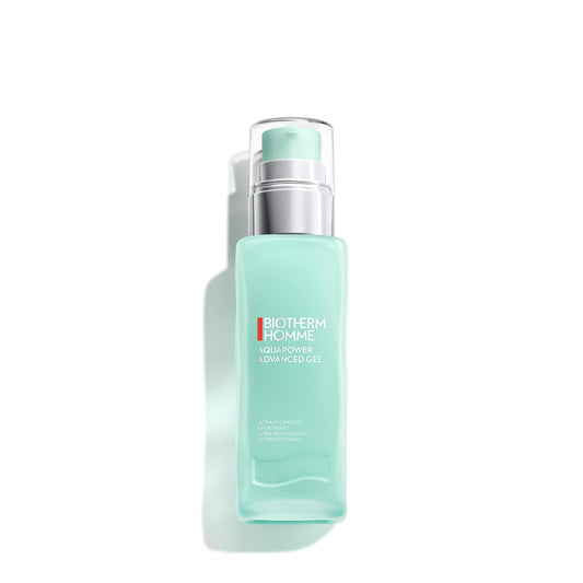 Biotherm Homme Aquapower Advanced Gel, Vitalisierende Gesichtspflege Für Trockene Haut, Gesichtscreme Für Männer Mit Biotech Plankton, Vitamin C Und B-Vitaminen