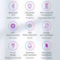 Baseus W01 TWS Bluetooth Earphone Wireless Headphone Bluetooth 5.0 Stereo Bass Wireless earphones With HD Microphone For Phone