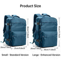 Ryanair Approved 40x20x25 Cabin Bag - Vacuum Compression Travel Backpack & 42x29x15 Storage Bag, Laptop Compartment