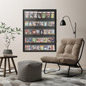 Large Sports Card Display Cases. Wooden, UV - protected acrylic fronts. For football, basketball, hockey cards.