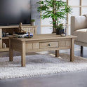 Panama Couchtisch Mit Schublade, Rustikal Von Vida Designs