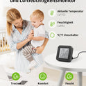 Ghome Smart WLAN Thermometer Hygrometer, Smart Infrarot-Fernbedienung, Digital Temperatur Luftfeuchtigkeitsmesser Mit App-Benachrichtigungsalarm, Kompatibel Mit Alexa Und Google Assistant(1 Pack)