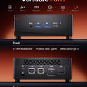 Nipogi AM06 PRO Mini PC АMD Ryzen 7 7730U(8C/16T, Bis Zu 4,5 Ghz), 32 GB DDR4 1024 GB M.2 SSD Mini Desktop Computer Wifi 6, 4K-Dreifachdisplay, Dual-Lan, DP/HDMI 2.0/Typ-C