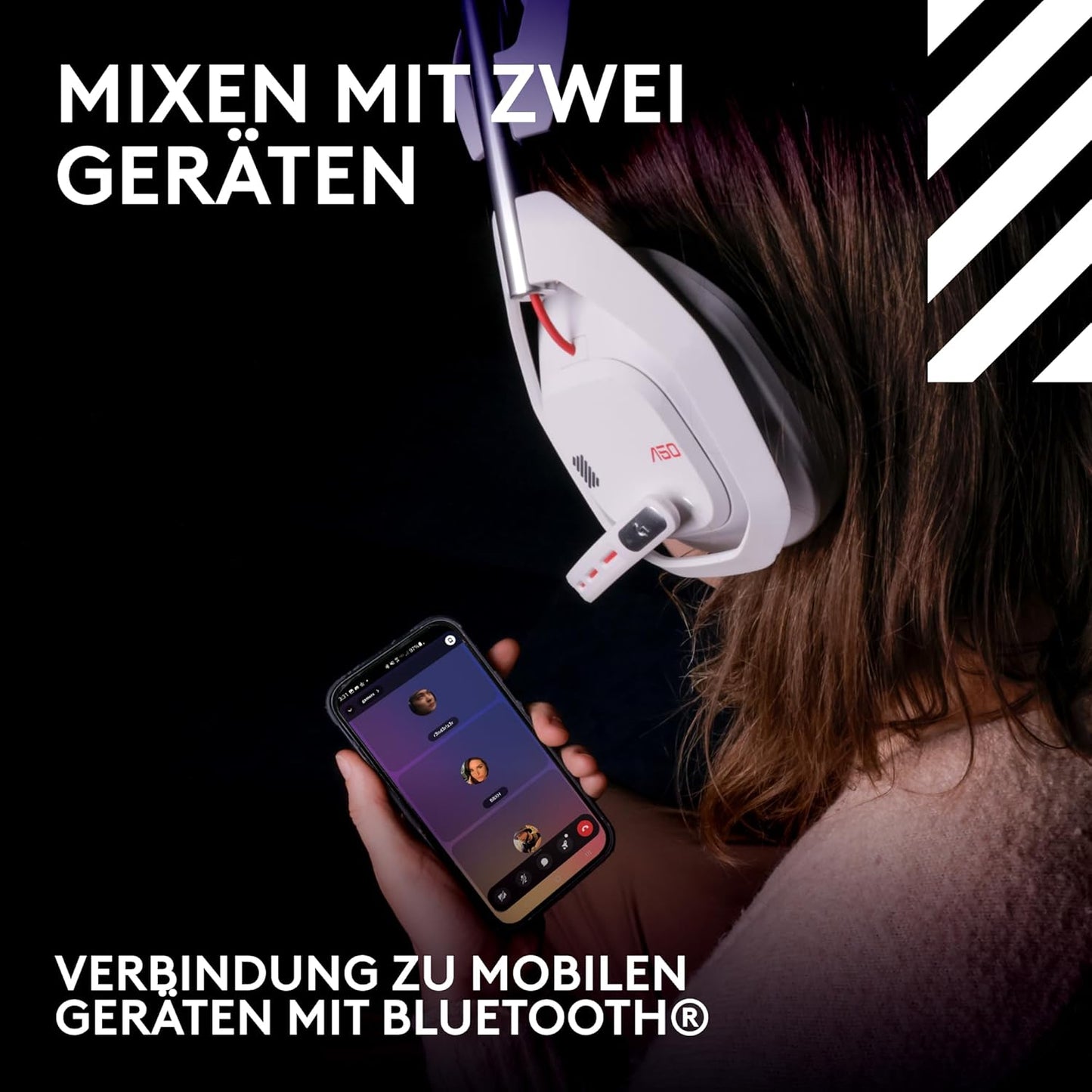 Logitech G Astro A50 LIGHTSPEED Kabellose Gaming-Headset + Basisstation (Gen 5), PRO-G GRAPHENE, 3-System-Umschaltung, USB-C Für Xbox, PS5, Pc/Mac Oder Nintendo Switch & Switch 2, Bluetooth - Weiß