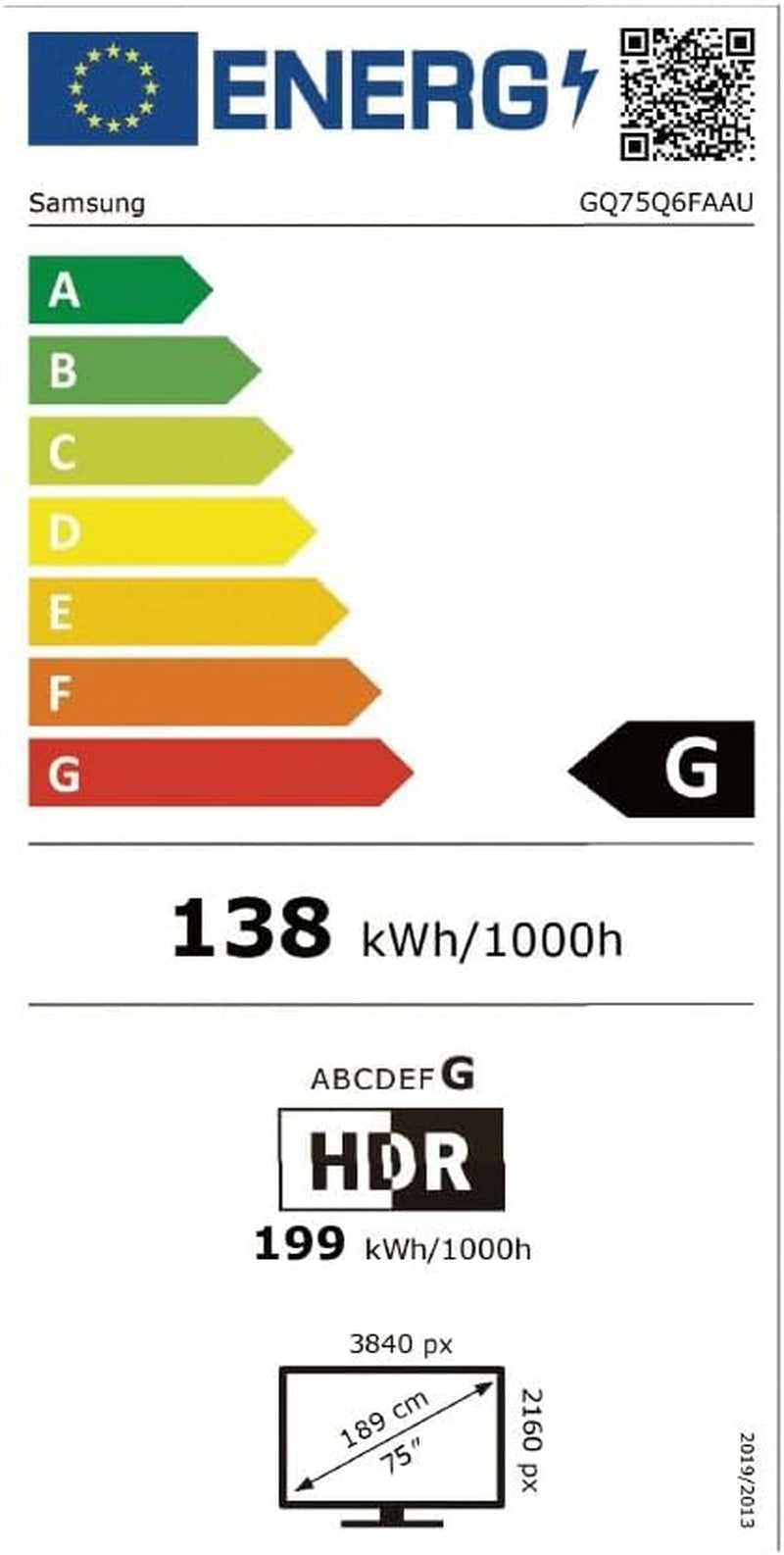Samsung QLED 4K Q6FA 75 Zoll (189 Cm) UHD Fernseher, 100% Farbvolumen Für Satte Farben, Quantum HDR, 4K Upscaling, Knox Security, Kostenlos 900 Sender TV Plus, Samsung Vision AI Smart TV