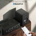 Audio Leistungsverstärker Bluetooth 5.0, Donner 440W Audio Verstärker 4 Kanal, Stereo Receiver Mit USB, SD, FM, 2 Mikrofoneingang Echo, RCA, LED, Für Studio, Heimkino, MAMP5