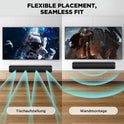 Soundbar for TV, 56W Speakers with Bluetooth 5.3/Arc/Optical/Aux Inputs – Wall Mountable Home Theater Surround Sound System Small Sound Bar for Pc/Gaming/Projectors with 3 EQ Modes (Black) 1Pcs