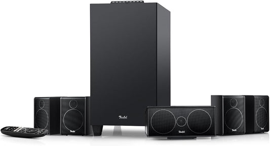Teufel CONSONO 25 Concept 5.1 Surround Soundsystem, Komplettsystem Heimkino Mit Integriertem Av-Receiver & Bluetooth, Dolby Audio, Usb-C-Soundkartenfunktion, HDMI ARC CEC Für Games, Filmton Und Musik
