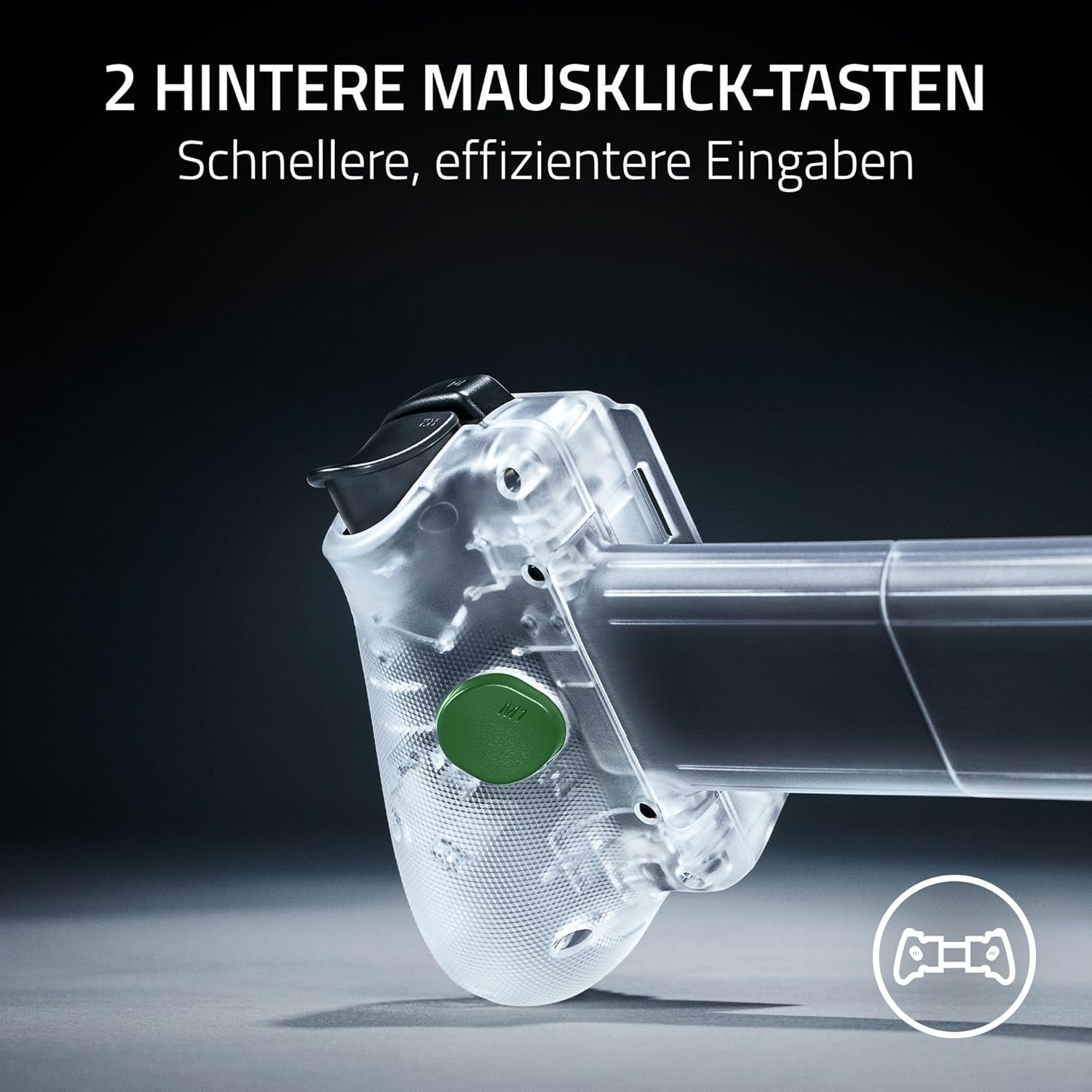 Razer Kishi V3 Phantom White - Fullsize Mobil-Controller Für Iphone & Android Smartphones - USB-C Plug-And-Play - Anti-Drift Analogsticks - 12 Tasten - Sensa HD Haptics | Phantom White Edition