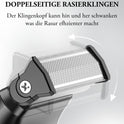 Intimrasierer Mann, Kensen 2 in 1 Rasierer Herren Intimbereich Wasserdicht Körperrasierer Herren Typ-C Bodygroom Herren Nass Trocken Intim Rasierer Männer Beine Brust Achselhöhle Leiste Aufsteckkämme