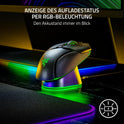 Razer Mouse Dock Pro & Charging Puck - Magnetische Drahtlose Ladestation & Akku (Hyperspeed 4K Hz, 8 RGB Chroma Beleuchtung & Modul Für Kompatible Razer Mäuse) Schwarz