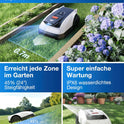 ECOVACS Goat O800 RTK Mähroboter Ohne Begrenzungskabel, 800M², Lidar-Gestützte Rtk+Vision Navigation, Rasenmäher Roboter, Auto-Kartierung, Passiert 0,7M Engstellen, Präzises Kantenmähen