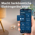 Bosch Smart Home Zwischenstecker Kompakt [+M], Smarte WLAN Steckdose, App Steuerbar Mit Energiesparfunktion, Flexible Nutzung Im Bosch Smart Home System Oder Herstellerübergreifend in Matter Systemen