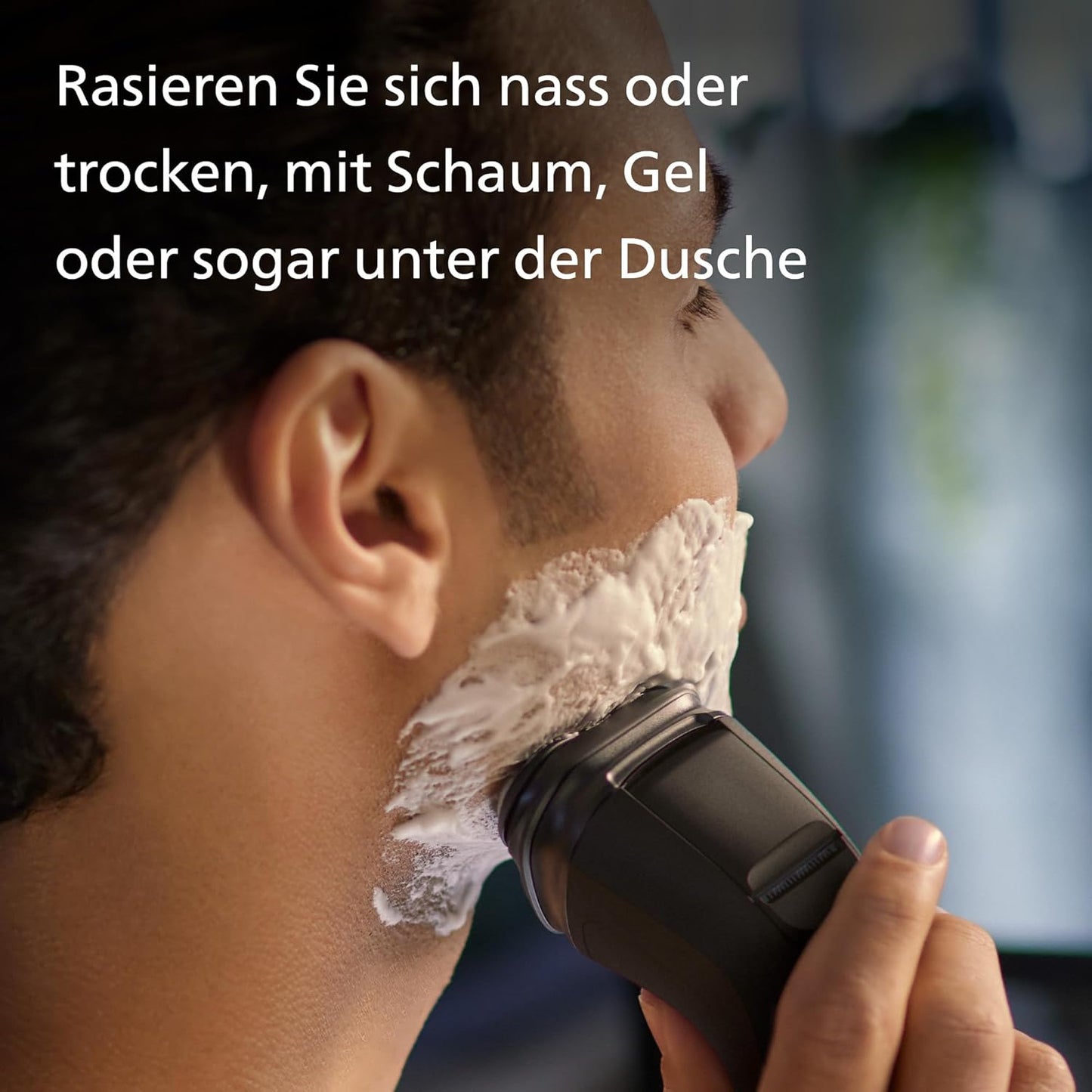 Philips Shaver Series 3000X – Elektrischer Rasierer Für Herren in Schwarz, Nass- Und Trockenrasur, Mit Skinprotect-Technologie, Ausklappbarem Bartschneider (Modell X3001/00)